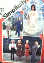 6097 BARBIE DOLL 83 DRESSES, JOG PANTS, JACKET, BRIDE PATTERN